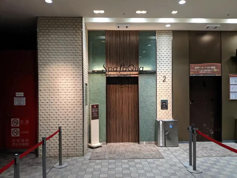 Spa LaQua（スパラクーア）のエレベーター